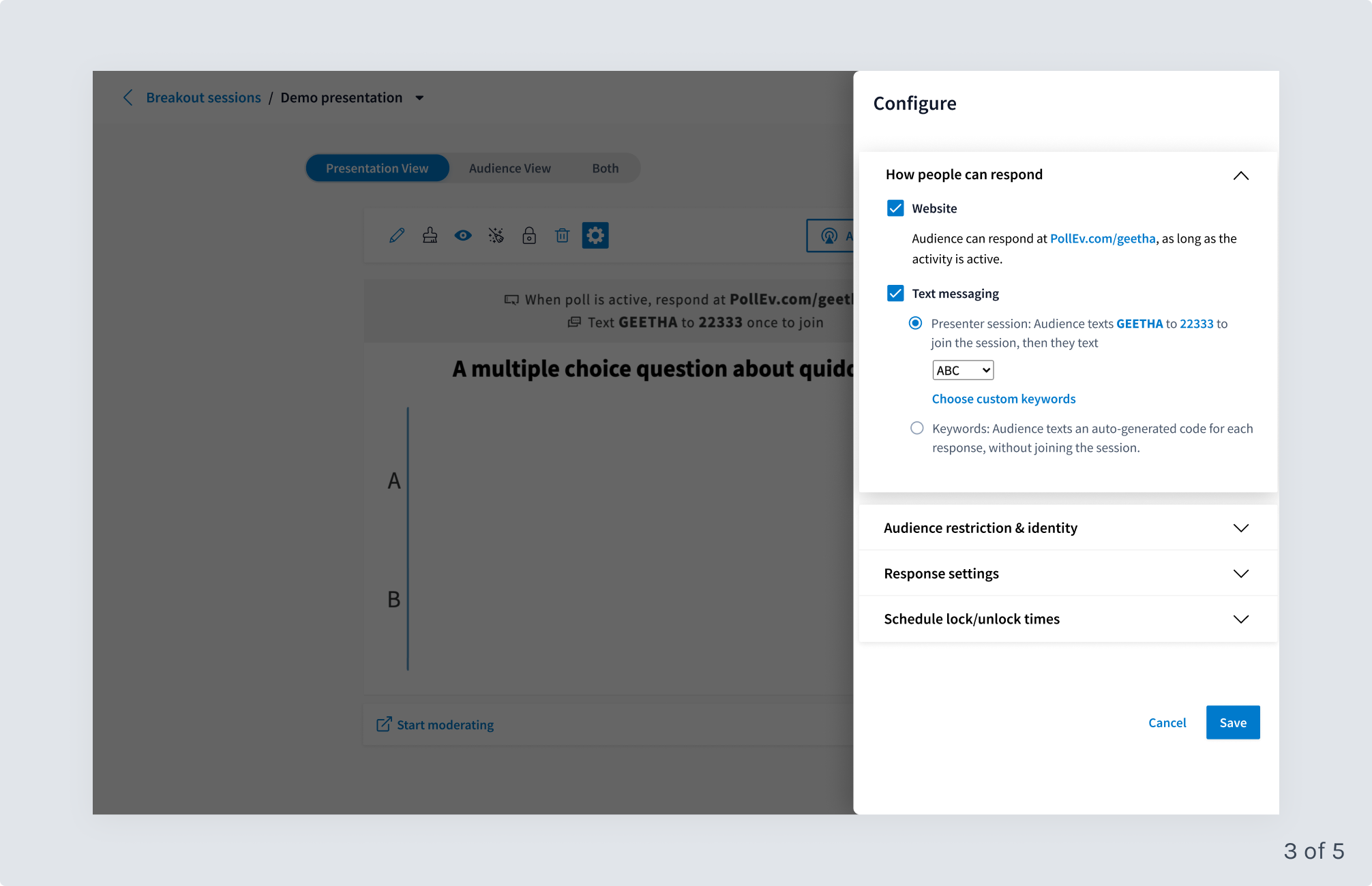 activity page exploration - design 1