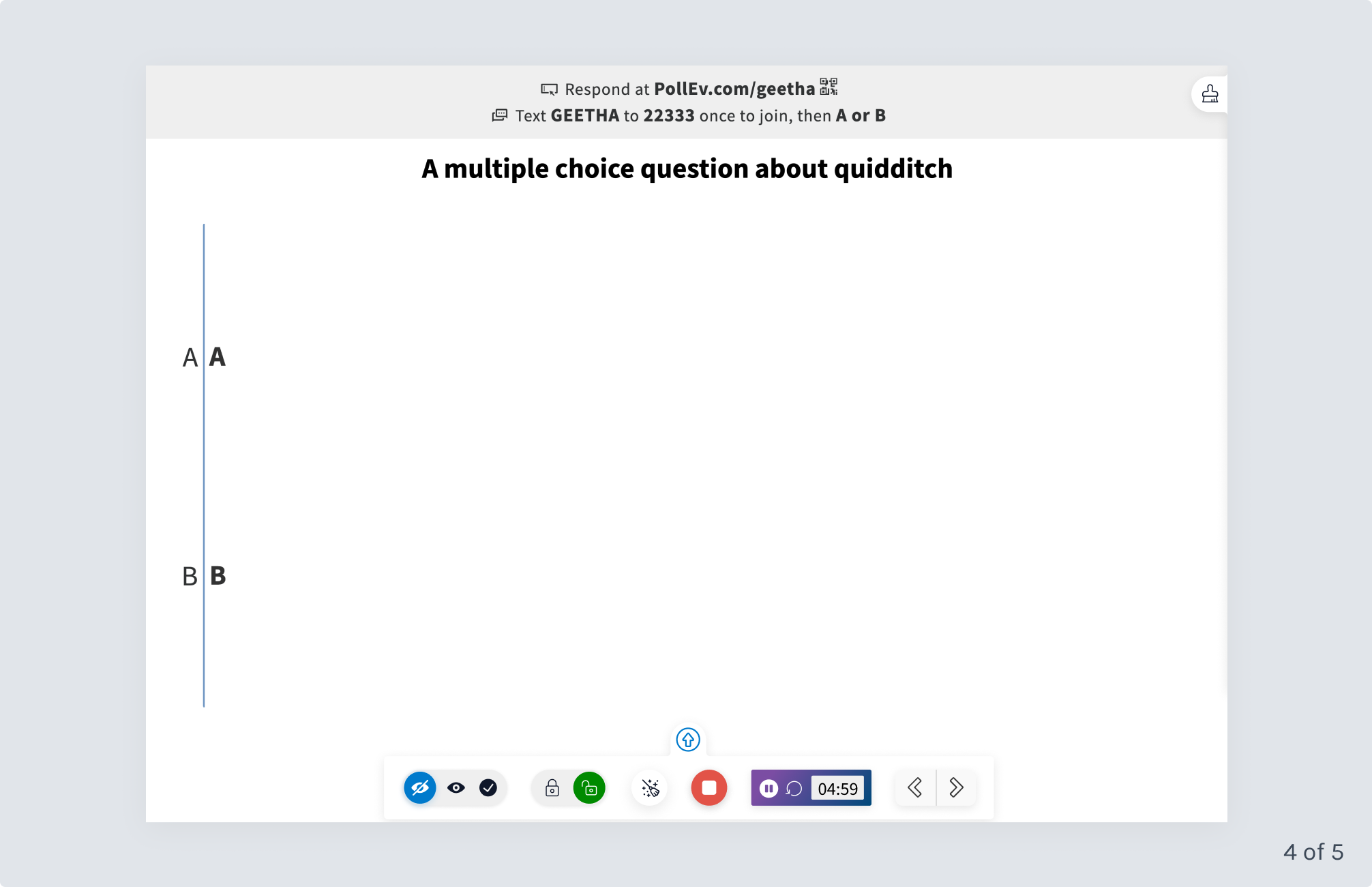 presentation mode exploration - design 1